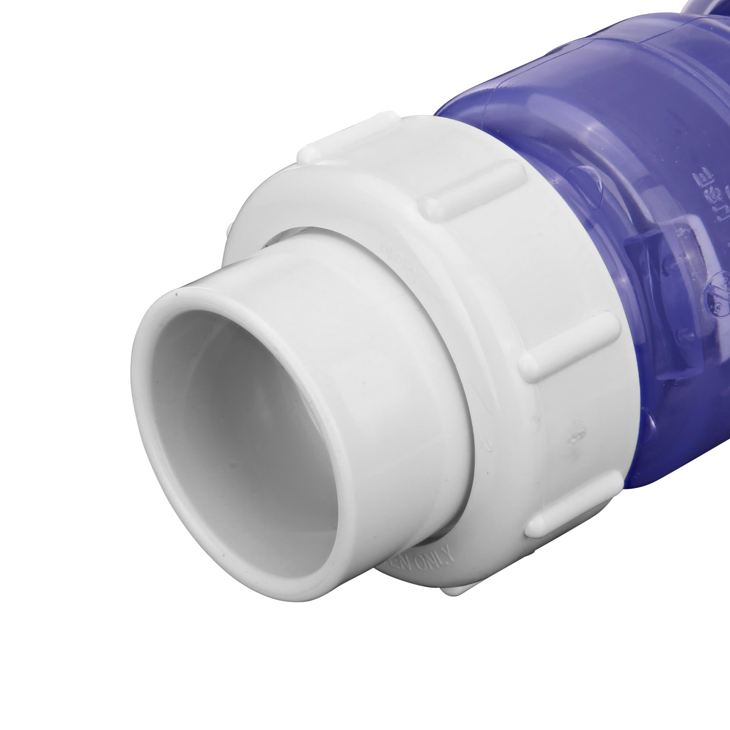 NDS Swing Check Valve, Slip Clear PVC 125 psi 1700 Series True Union Low-Profile image 7