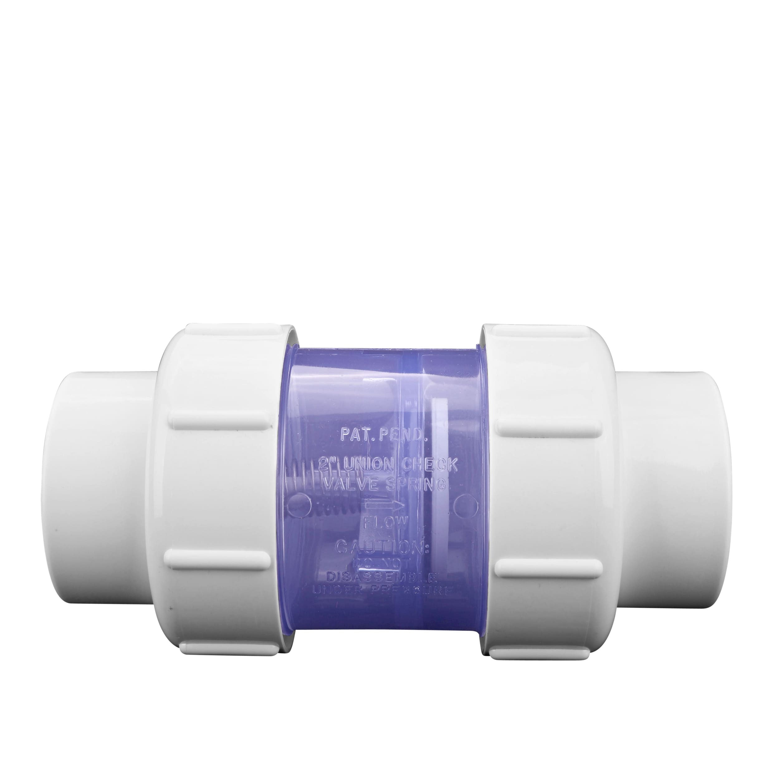 NDS 2" Flo Control Check Valve Tru Union Clear Compact image 3