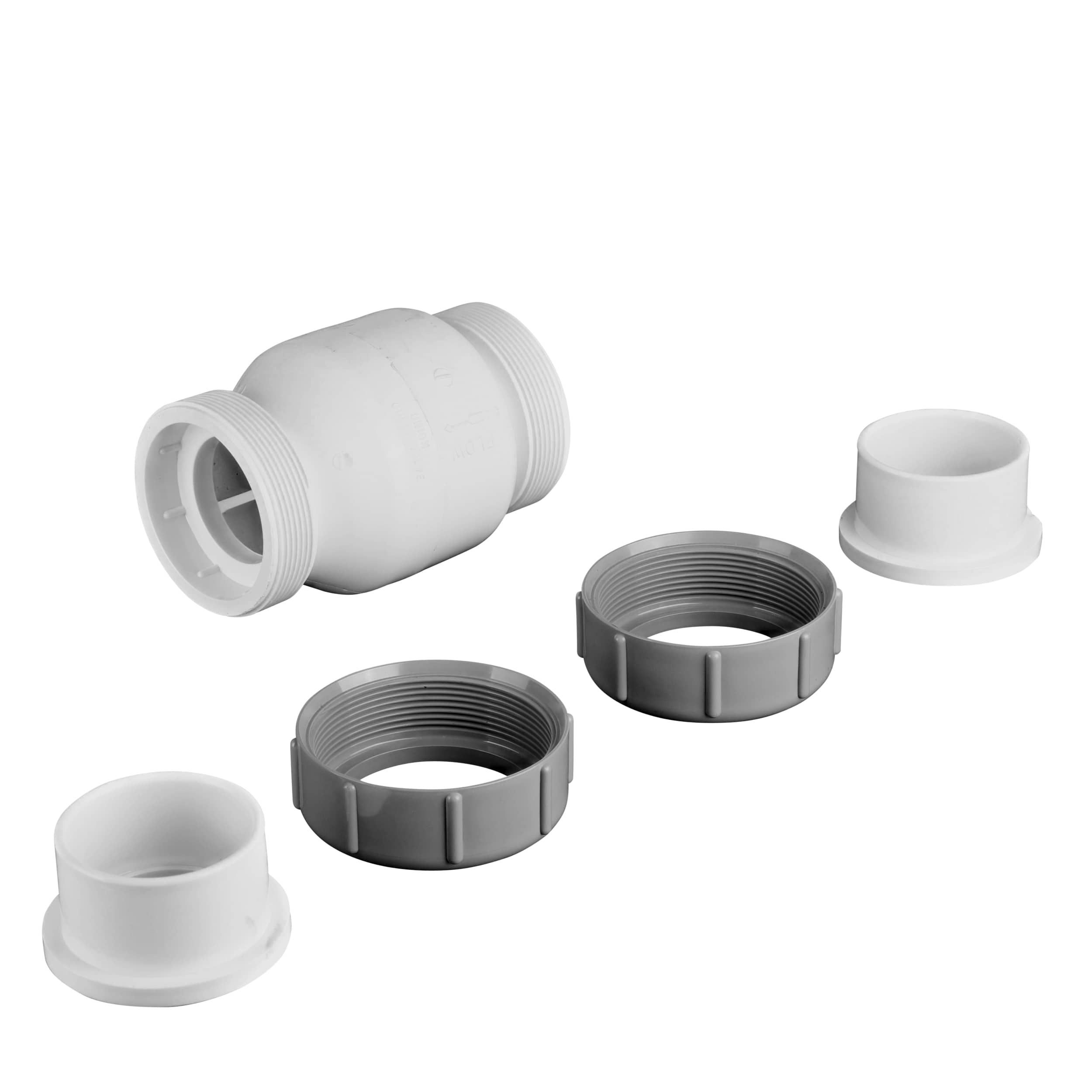 Flo Control 2" PVC Tu Spring Check Vlv. True Union image 2