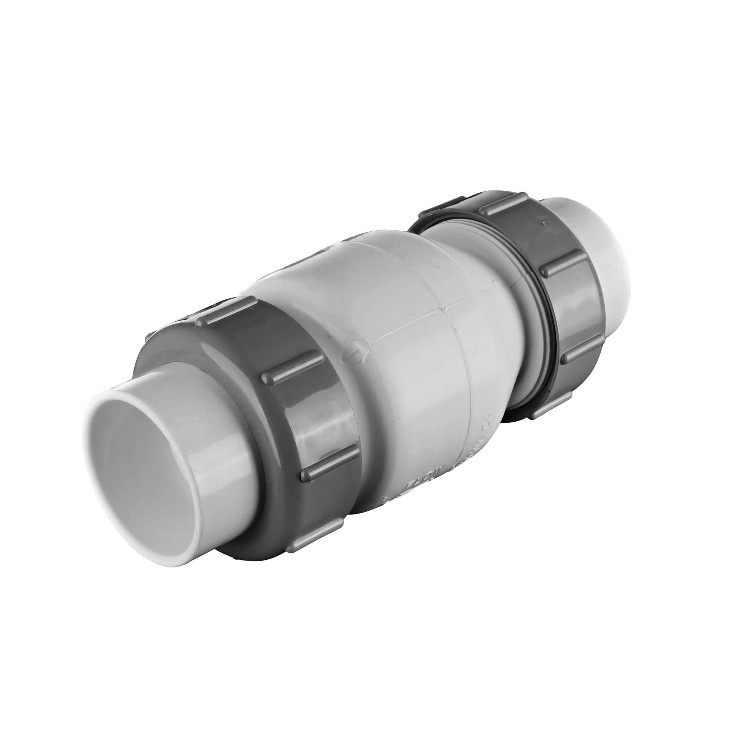 Flo Control 2" PVC Tu Spring Check Vlv. True Union image 3