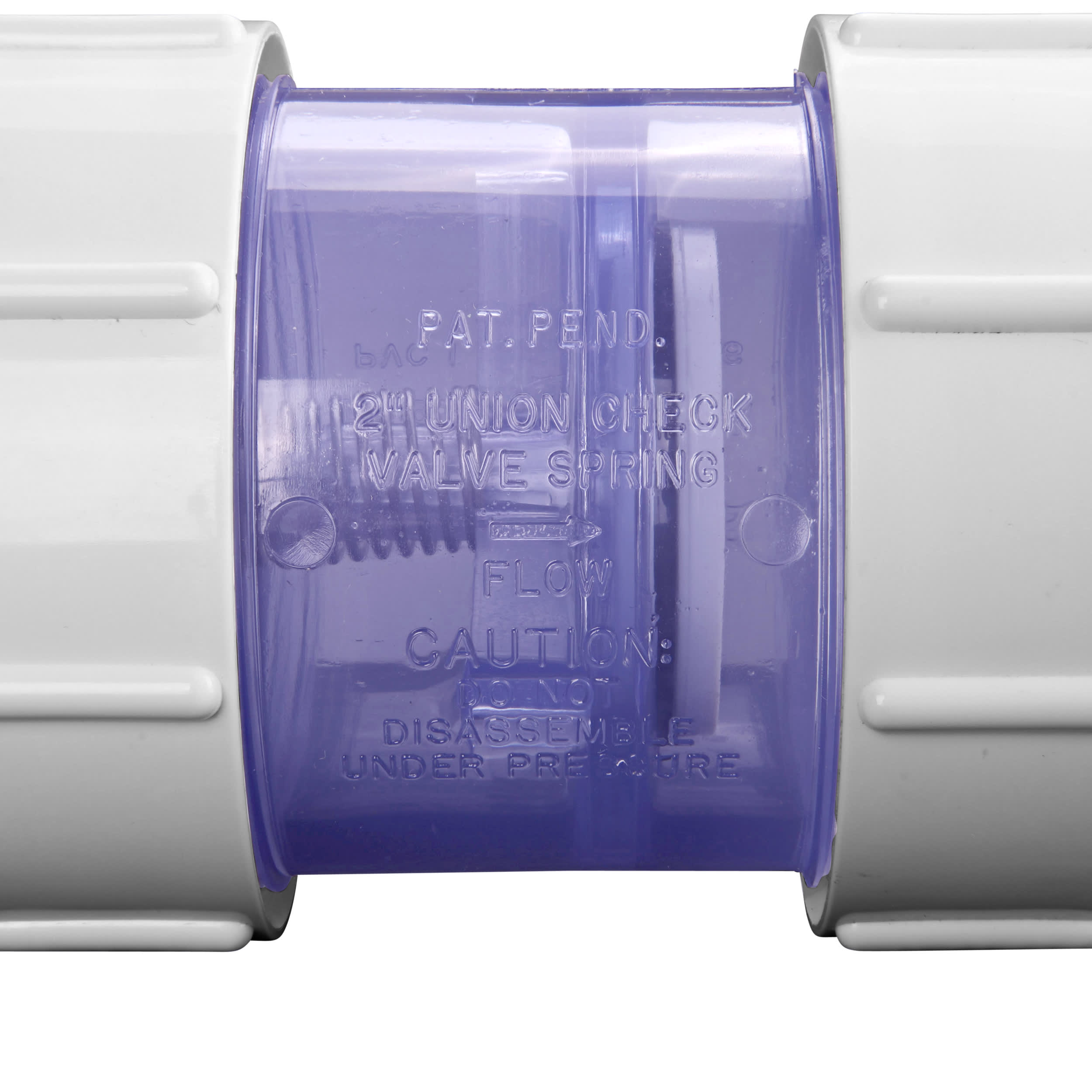 NDS 2" Flo Control Check Valve Tru Union Clear Compact image 8