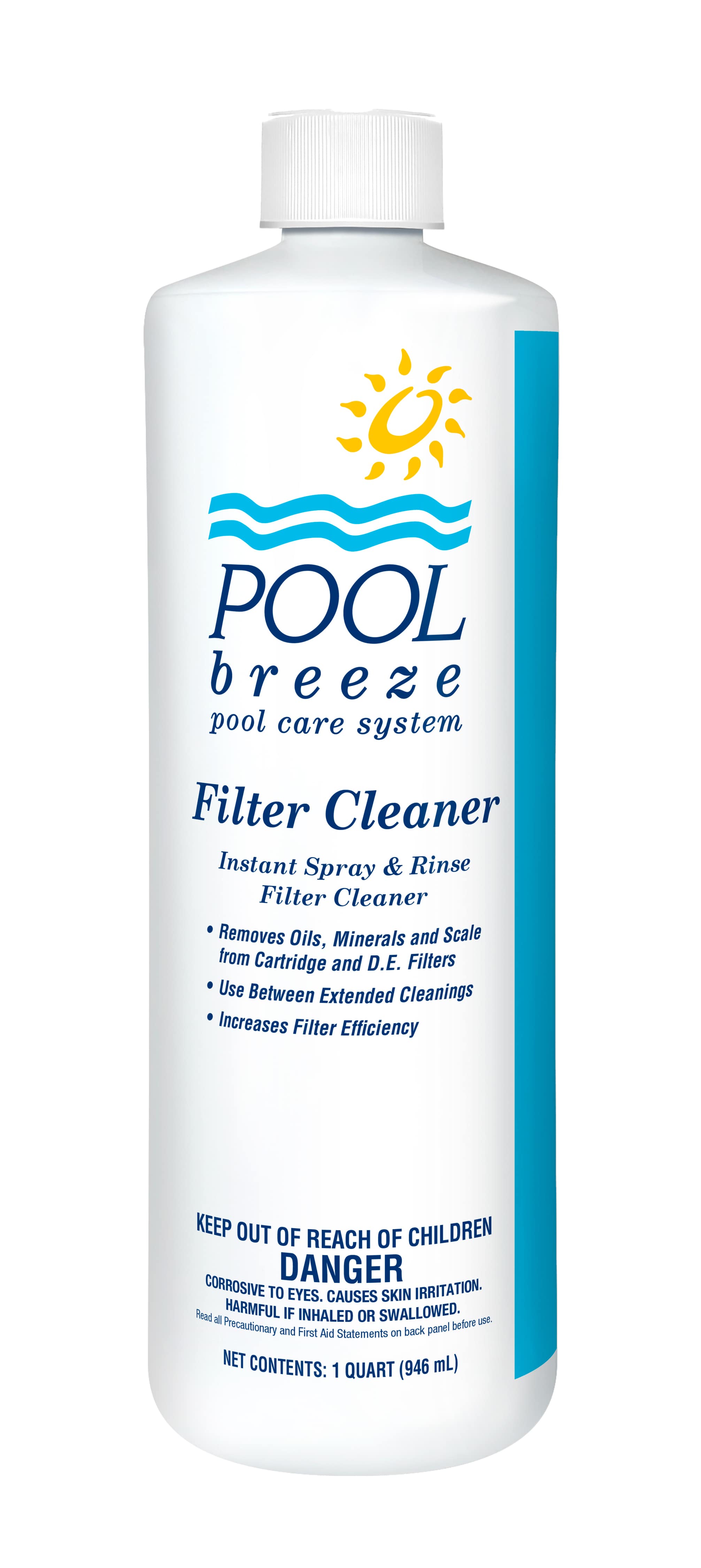 POOL BREEZE FILTER CLEANER SPRAY BOTTLE FILTER CLEANER 1 QT - product image