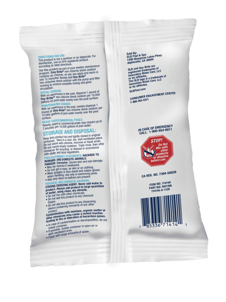 GLB OXY BRITE SHOCK OXIDIZER 2 X 12 X 1 LB 1 LB image 2