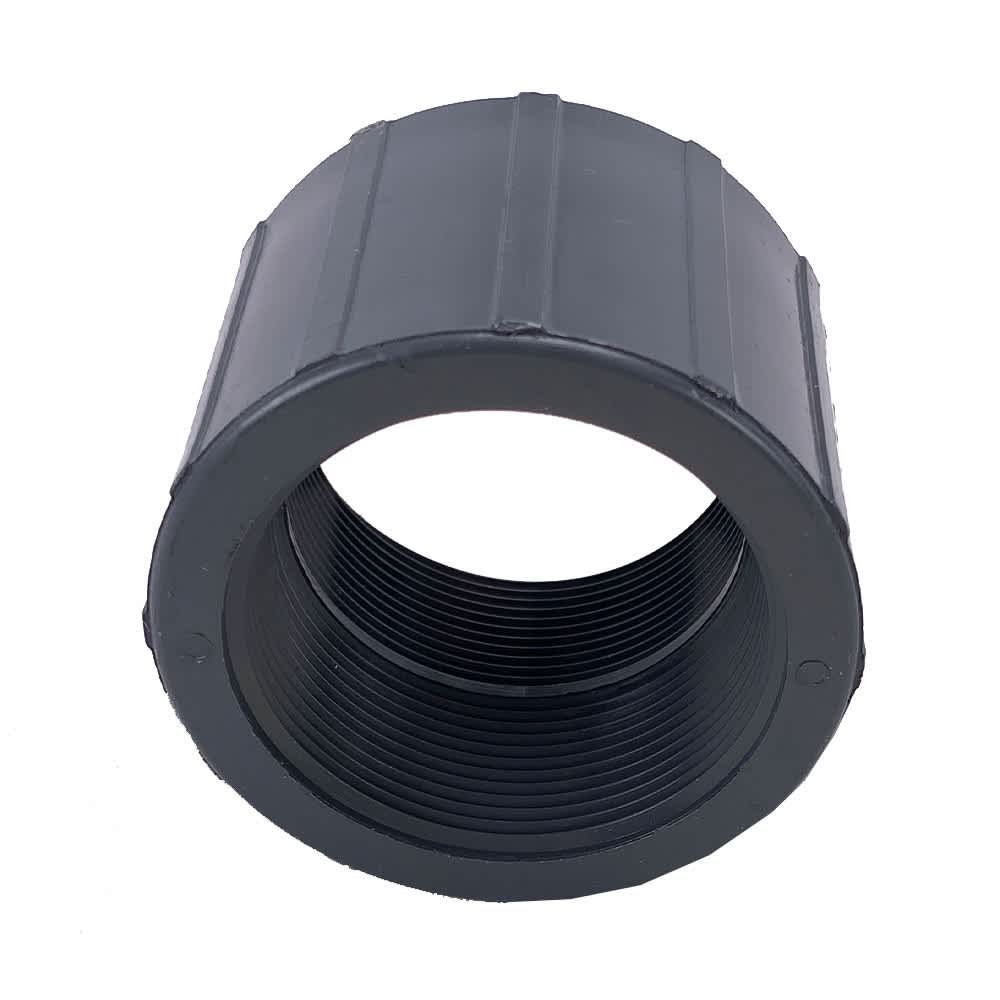 Plastics Products Coupling, 1-1/2" FIPT Gray PVC Schedule 40