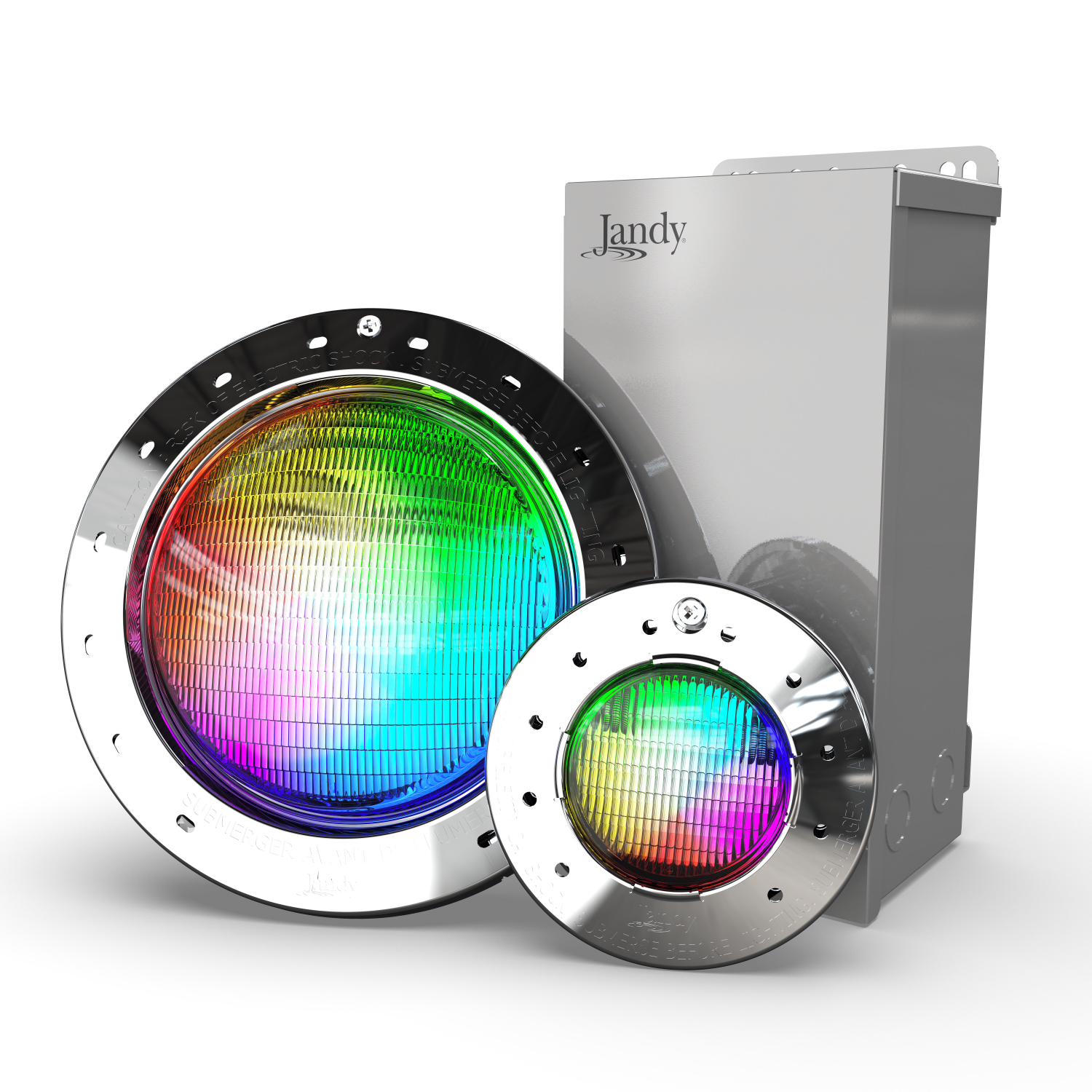 JANDY INFINITE WATERCOLORS 2-LED LT KIT 50 W POOL/25 W SPA 100' NICHED, 300 W LIGHT CONTROLLER - product image