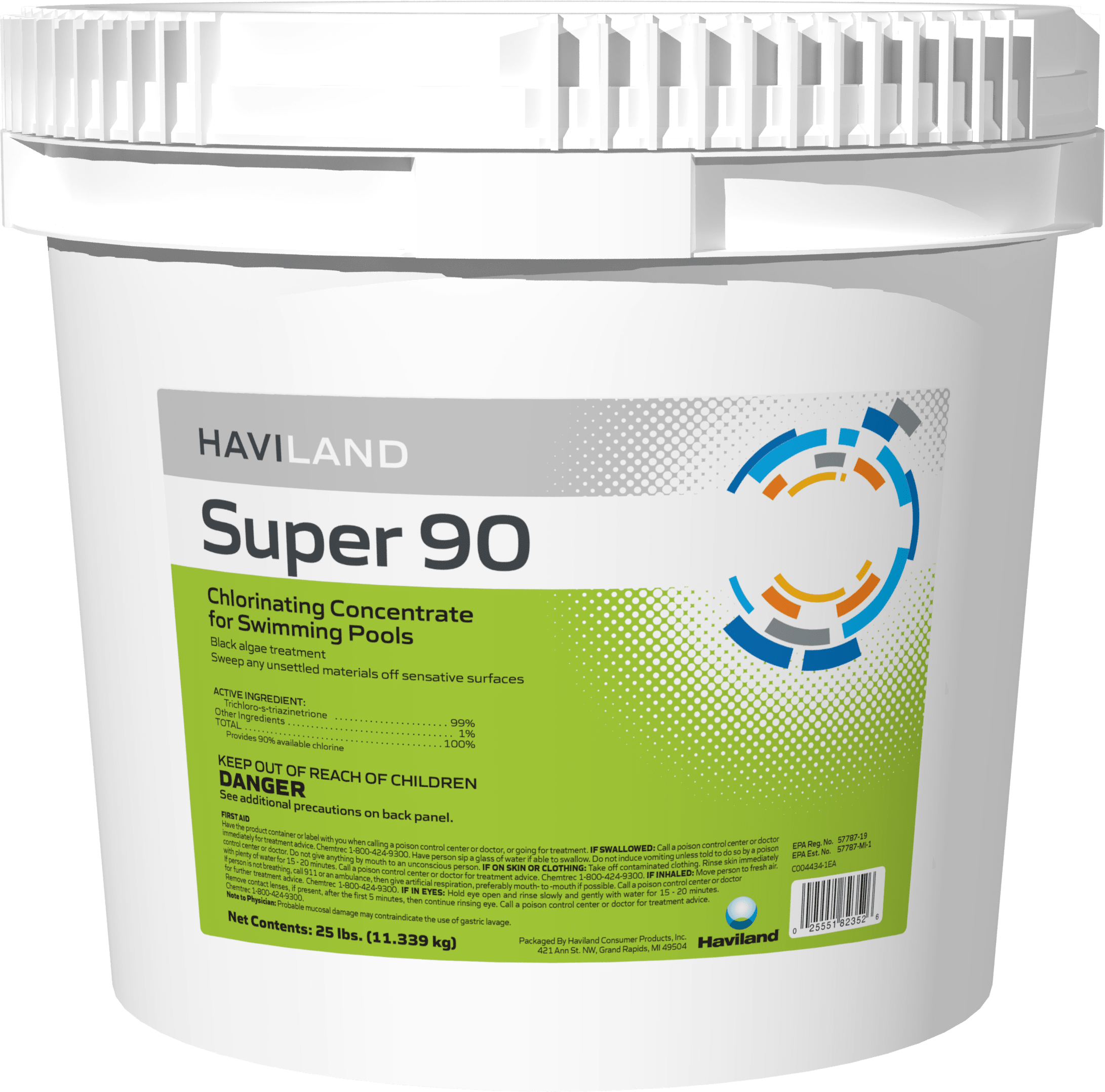 HAVILAND CONSUMER PRODUCTS - 25 LB SUPER 90 TRICHLOR GRANULAR (HM-OX) HAVILAND DURACHLOR - C002352-PL25 - product image