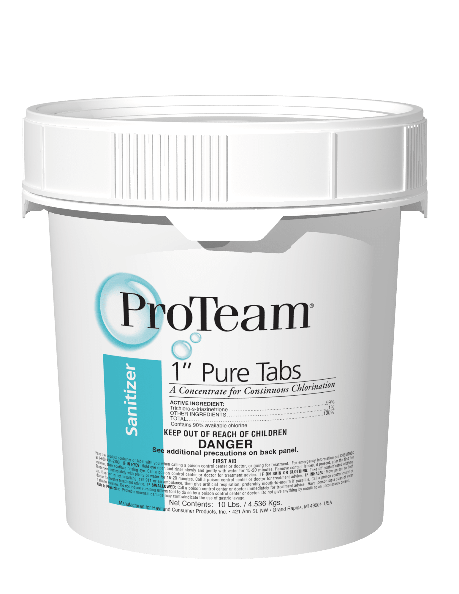 PROTEAM 1" PURE TABS
HAZMAT 10 LB - product image