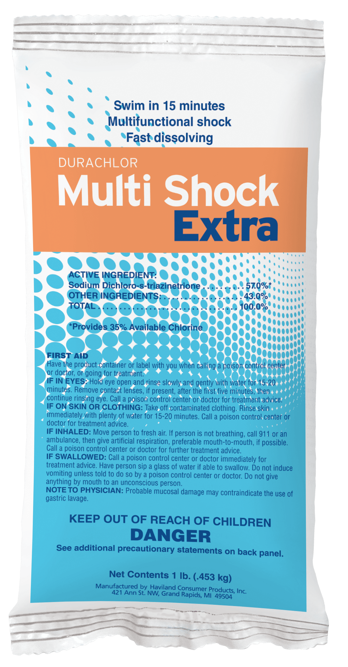 Durachlor Multi Shock Extra Dichlor, 1 lb Bag - product image