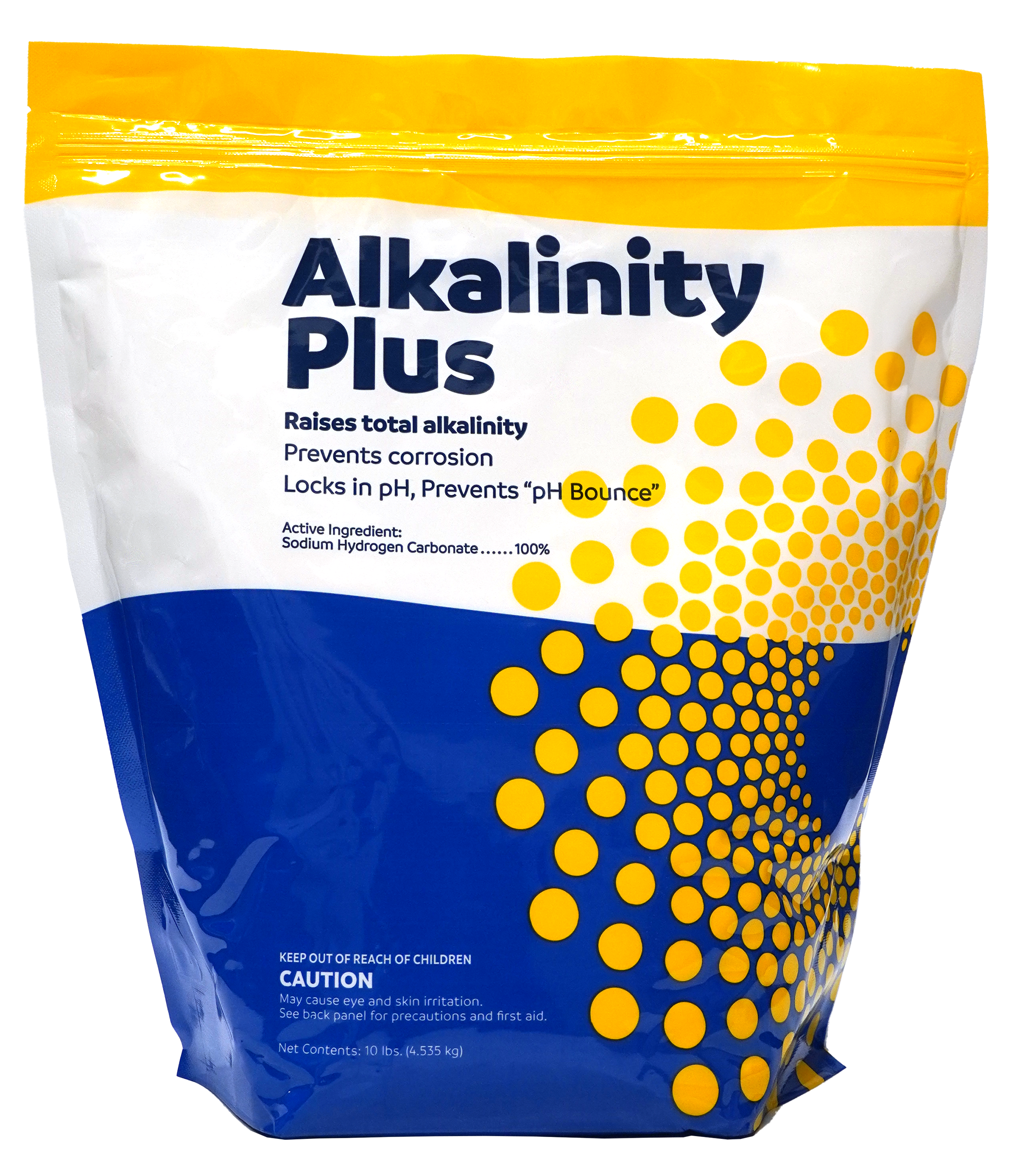 ALKALINITY PLUS 10 LB. BAG-POUCH GUSSED BAG, SODIUM HYDROGEN CARBONATE, BICARB, POUCH 10 LB - product image