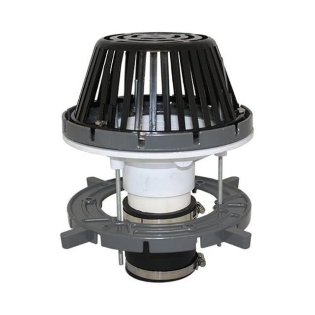 PVC New Installation w/ Drain Kit, Aluminum Clamping Ring, & Strainer